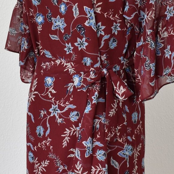 Rebecca Minkoff Wendy Wrap Dress Floral - S - Picture 3 of 10